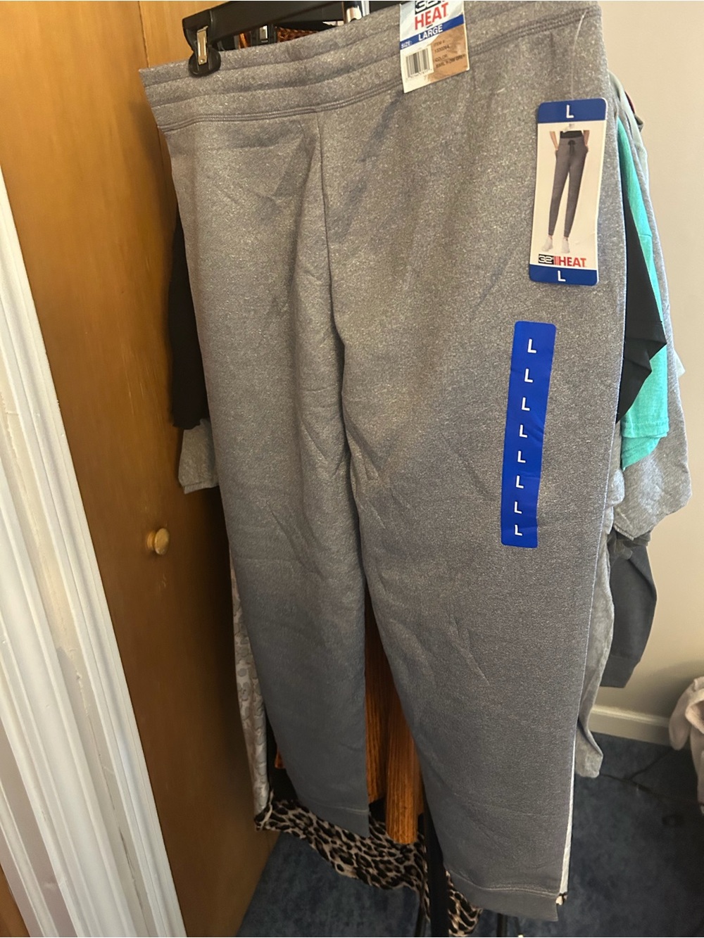Gray Womens Thermal Jogger Pants - Brand: